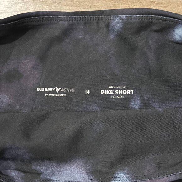 Old Navy Active Powersoft Bike Shorts Women's Medium High Rise Go Dry Navy Blue - Picture 3 of 4